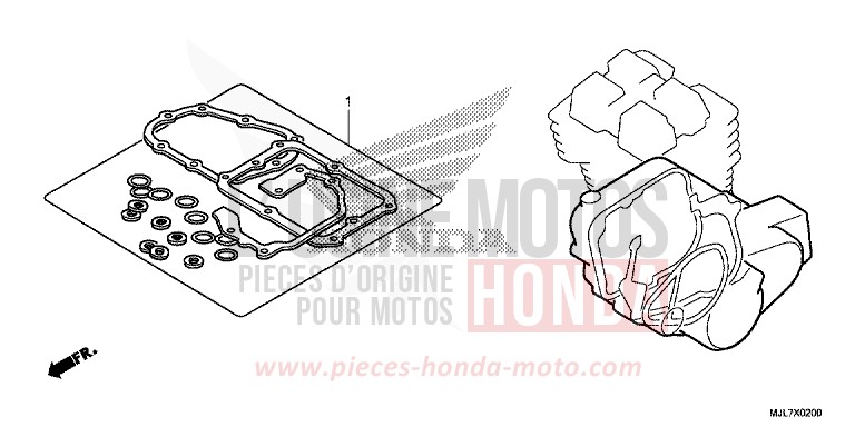 DICHTUNG SATZ B von Integra 750 MAT GUNPOWDER BLACK METALLIC (NH436) von 2014